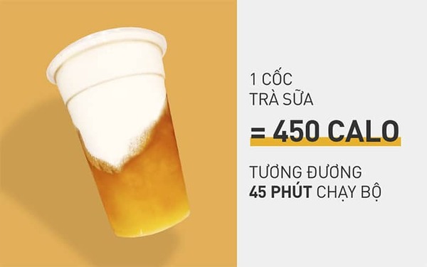 1 ly trà sữa bao nhiêu calo